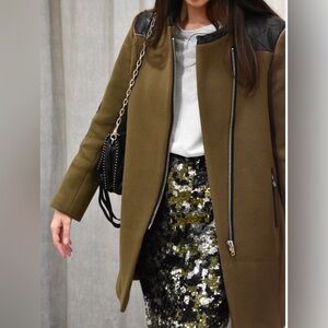 Sandro Wool Coat Size 36